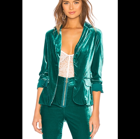 $300 For Love & Lemons Viva Blazer Emerald - Picture 6 of 7